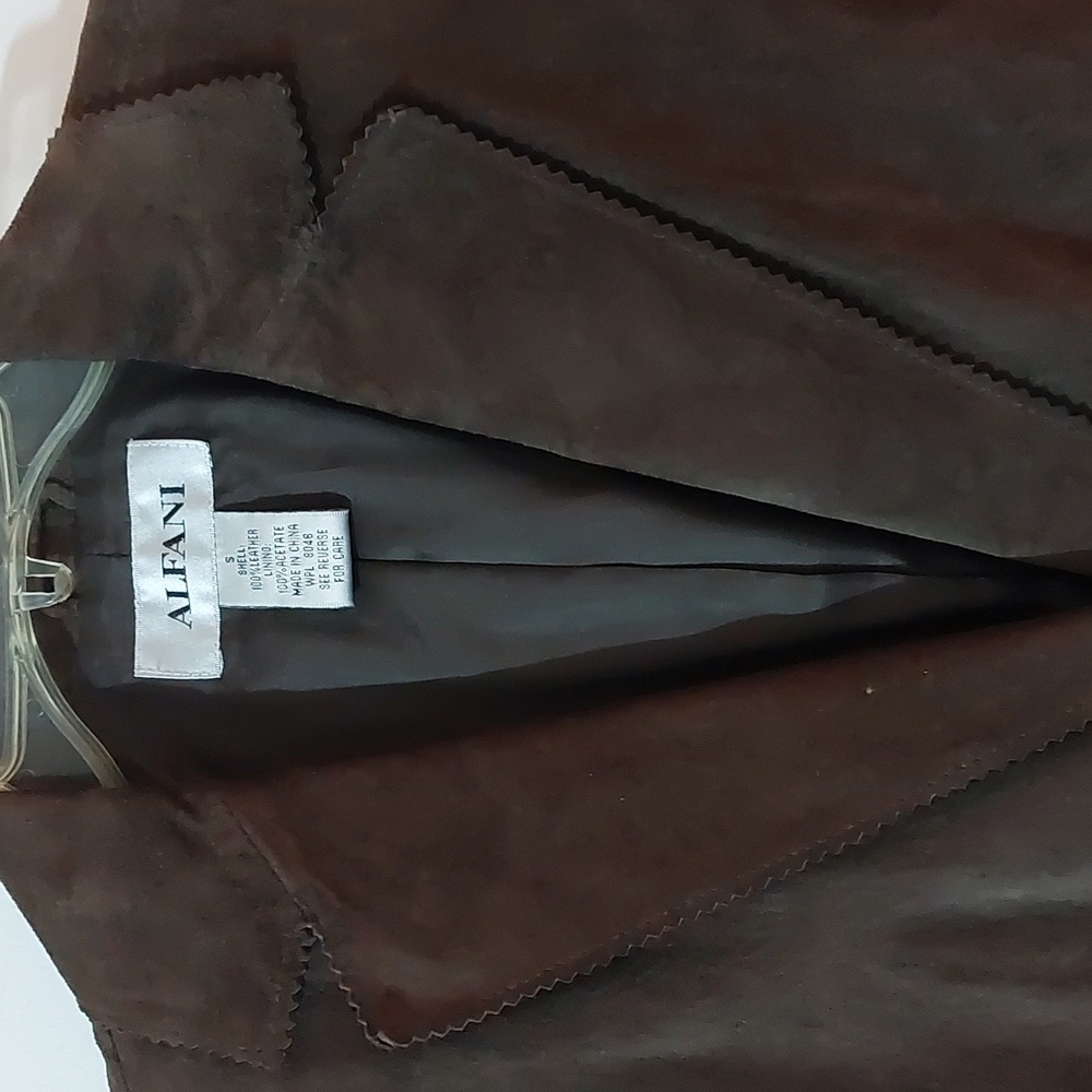 Alfani Brown Suede Blazer - Picture 5 of 7